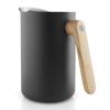 Vakuová termoska s dřevěnou rukojetí Nordic kitchen černá 1,0 l Eva Trio