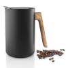 Vakuová termoska s dřevěnou rukojetí Nordic kitchen černá 1,0 l Eva Trio