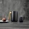 Vakuová termoska s dřevěnou rukojetí Nordic kitchen černá 1,0 l Eva Trio