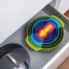 Kuchyňská mísa  OPAL NEST™ 9 PLUS , sada 9 ks, stohovatelné, s odměrkou, zelená, Joseph Joseph
