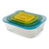 Dóza na potraviny NEST™ GLASS STORAGE, sada 4 ks, sklo, Joseph Joseph