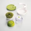 Kartáč na mytí nádobí PALM SCRUB™ , s dávkovačem, šedá, Joseph Joseph