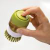 Kartáč na mytí nádobí PALM SCRUB™ , s dávkovačem, šedá, Joseph Joseph