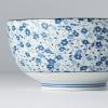 Jídelní miska BLUE DAISY 16 cm, 800 ml, modrá, keramika, MIJ