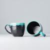Hrnek MT BLACK & TURQUOISE 280 ml, MIJ