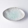 Servírovací talíř AQUA SPLASH 20 x 14 cm, ovál, modrá, MIJ