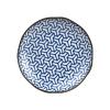 Jídelní talíř HERRINGBONE INDIGO IKAT 23 cm, MIJ