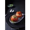 Jídelní talíř CRAFT BLACK 24,5 cm, nepravidelný, MIJ