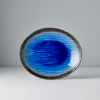 Jídelní talíř COBALT BLUE 24 x 20 cm, ovál, MIJ