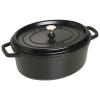 Hrnec 5,4 l, oválný, černá, litina, Staub