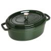 Hrnec 5,4 l, oválný, bazalková, litina, Staub