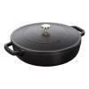 Kastrol CHISTERA 24 cm, 2,4 l, černá, litina, Staub