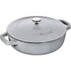 14053 24057 vyr 24051Litinovy kastrol s poklici CHISTERA 24 cm cerny Staub1