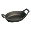 Oválný litinový mini pekáč černý 15 cm Staub