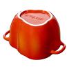 Hrnec 0,45 l, tvar papriky, oranžová, litina, Staub