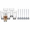 Sklenice na latte macchiato CLEVER & MORE, sada 6 ks, se lžičkami, WMF
