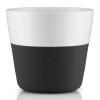 Termohrnky na kávu Lungo 230 ml 2 kusy karbonově černé Eva Trio