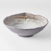 Jídelní miska AKANE GREY 24/22 cm, nepravidelná, MIJ