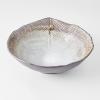 Jídelní miska AKANE GREY 24/22 cm, nepravidelná, MIJ