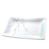 Servírovací talíř WHITE BLOSSOM 33 x 19 cm, obdélník, MIJ