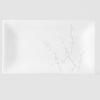 Servírovací talíř WHITE BLOSSOM 33 x 19 cm, obdélník, MIJ