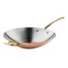 Wok M’150B 30 cm, měď, Mauviel
