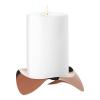 Svícen na sloupovou svíčku PAPILIO UNO 12 cm, měděná, kov, Stelton