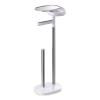 WC sluha EASYSTORE 68 cm, stříbrná / bílá, nerezová ocel, Joseph Joseph