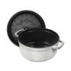 Hrnec COCOTTE 28 cm, 6,7 l, bílý lanýž, litina, Staub