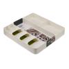Organizér na příbory DRAWERSTORE COMPACT 85128, bílá / zelená, Joseph Joseph