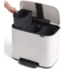 pedalovy odpadkovy kos bo brabantia bily 3 x 11 l 6