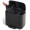 pedalovy odpadkovy kos bo brabantia cerny 3 x 11 l 6