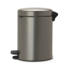 pedalovy odpadkovy kos newlcon brabantia platinovy 5 l 2