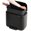 pedalovy odpadkovy kos bo brabantia matny cerny 36 l 5