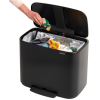 pedalovy odpadkovy kos bo brabantia matny cerny 36 l 6