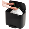 pedalovy odpadkovy kos bo brabantia matny cerny 36 l 7