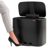 pedalovy odpadkovy kos bo brabantia matny cerny 36 l 8