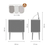 dotykovy odpadkovy kos bo touch bin brabantia platinovy 3 x 11 l 8