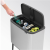 dotykovy odpadkovy kos bo touch bin brabantia matny ocelovy 3 x 11 l 7