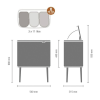 dotykovy odpadkovy kos bo touch bin brabantia champagne 3 x 11 l 12