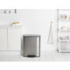 pedalovy odpadkovy kos bo brabantia matny ocelovy 2 x 30 l 13