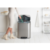 pedalovy odpadkovy kos bo brabantia matny ocelovy 2 x 30 l 9