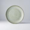 Jídelní talíř GREEN FADE 24 cm, s nepravidelným okrajem, zelená, MIJ