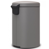 Pedálový odpadkový koš NEWICON Brabantia 20 l minerální šedý 3