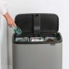 Dotykový odpadkový koš BO TOUCH BIN Brabantia 3 x 11 l minerální šedý 6