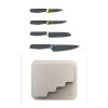 Sada nožů s blokem DOORSTORE 10303, sada 5 ks, Joseph Joseph