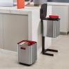 kosz do segregacji smieci ze stali nierdzewnej joseph joseph inteligent waste totem compact srebrny 40 l 3