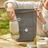 Termotaška na obědový box LUNCHBOX TO GO ORGANIC 4 l, šedá, Lékué