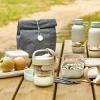 Termotaška na obědový box LUNCHBOX TO GO ORGANIC 4 l, šedá, Lékué