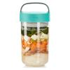 Svačinový box JAR TO GO 600 ml, tyrkysová, Lékué